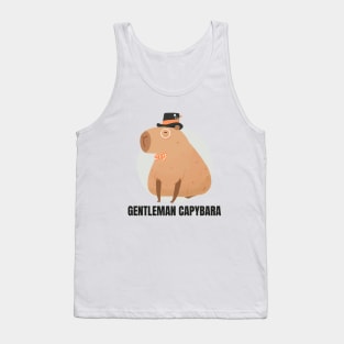 Gentlemen capybara - a cute funny capybara illustration Tank Top